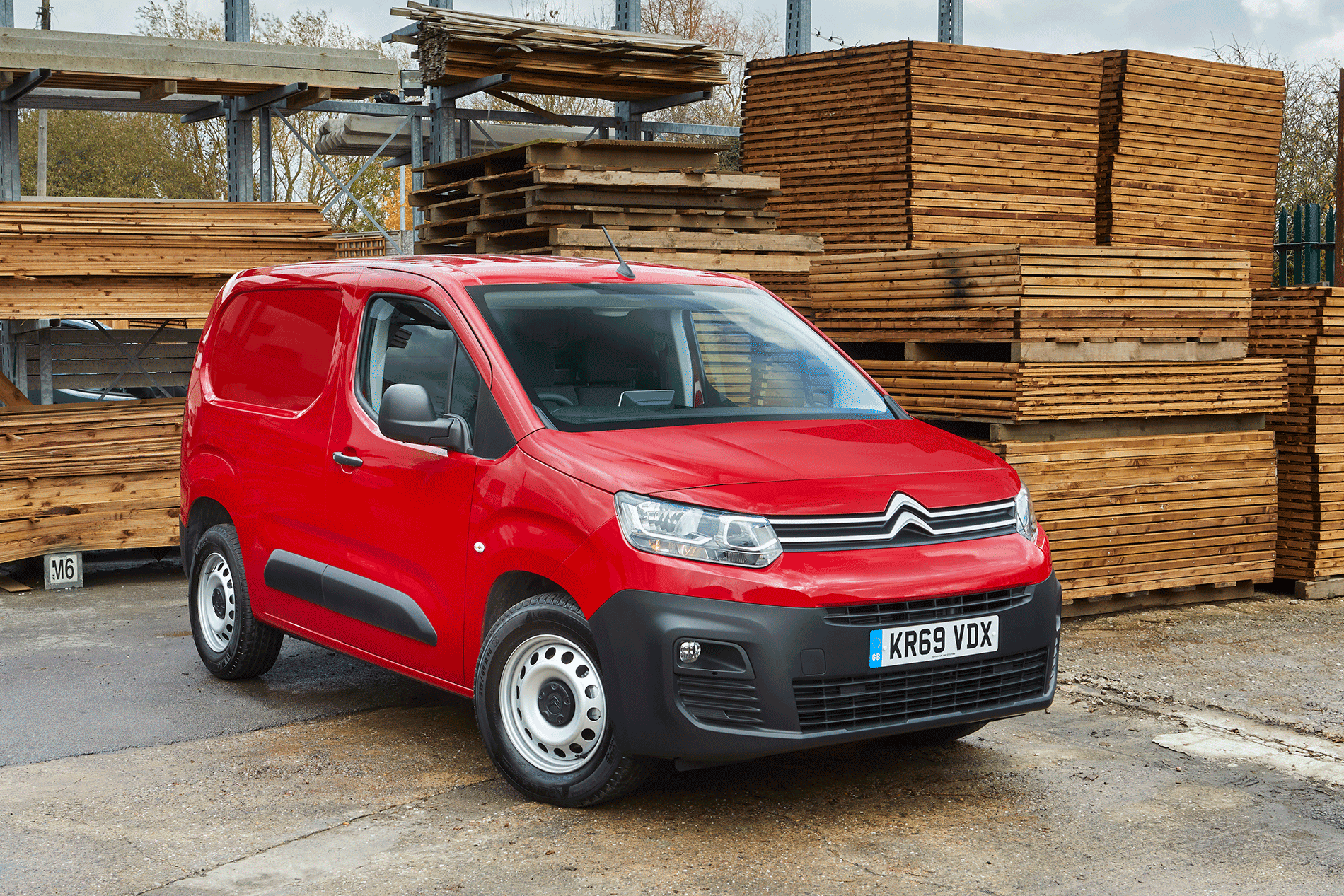 Red Citroen Berlingo